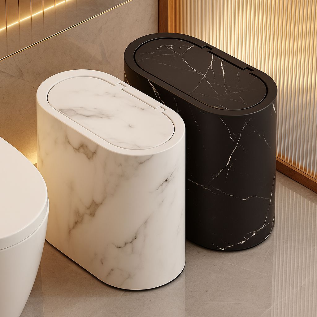 Lixeira Moderna Marble Urban Conceito 