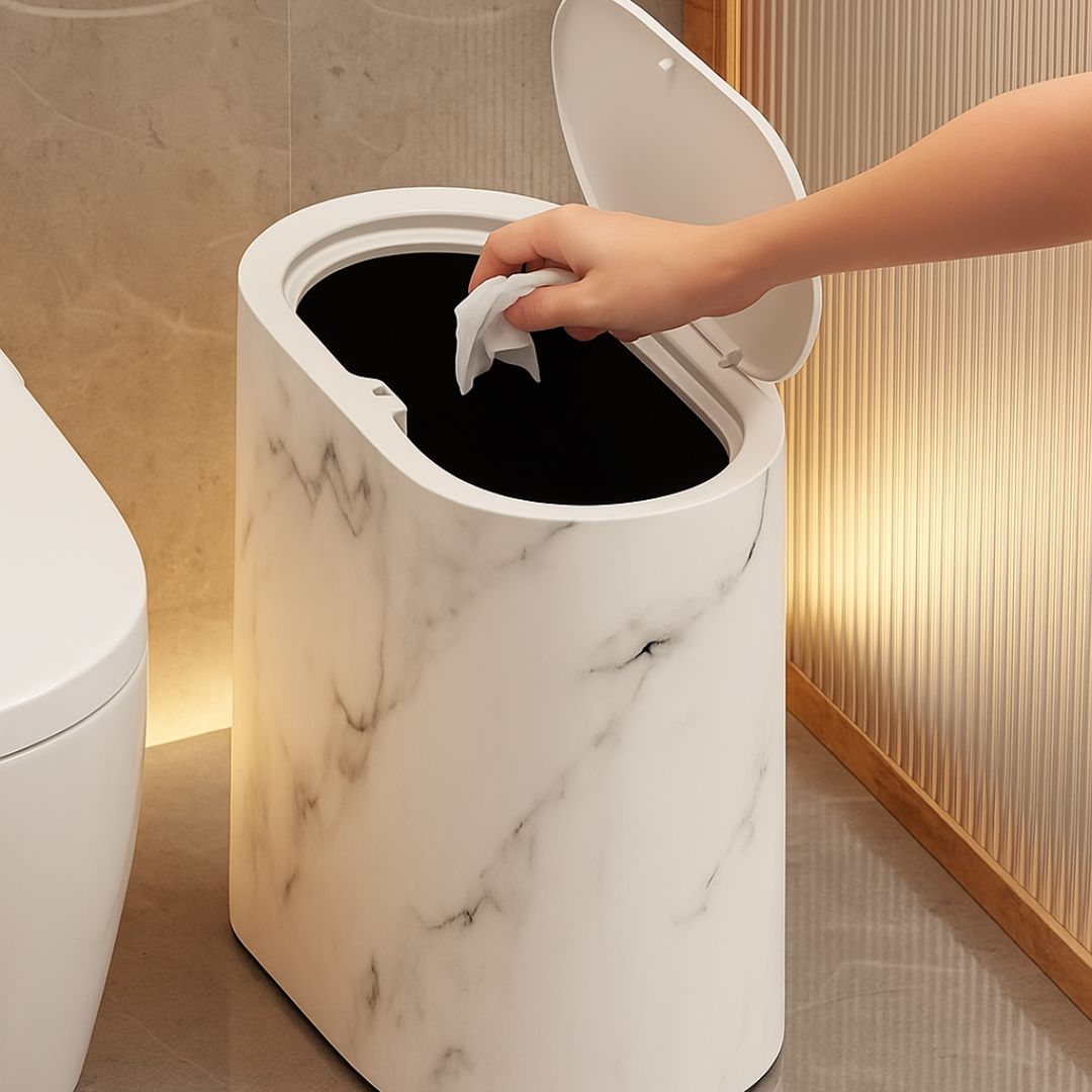 Lixeira Moderna Marble Urban Conceito 