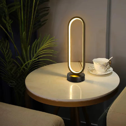 Luminária Abajur de Mesa Anel Glow LED Abajur - 0038 YuDome 