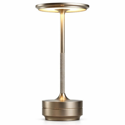 Luminária Abajur de Mesa Candeeiro Touch Essenza Recarregável USB Abajur - 0062 Conceito Prata 