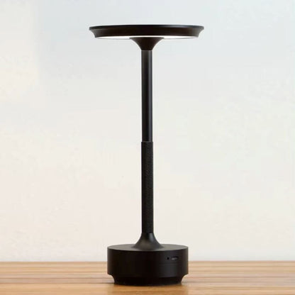 Luminária Abajur de Mesa Candeeiro Touch Essenza Recarregável USB Abajur - 0062 Conceito Preto 