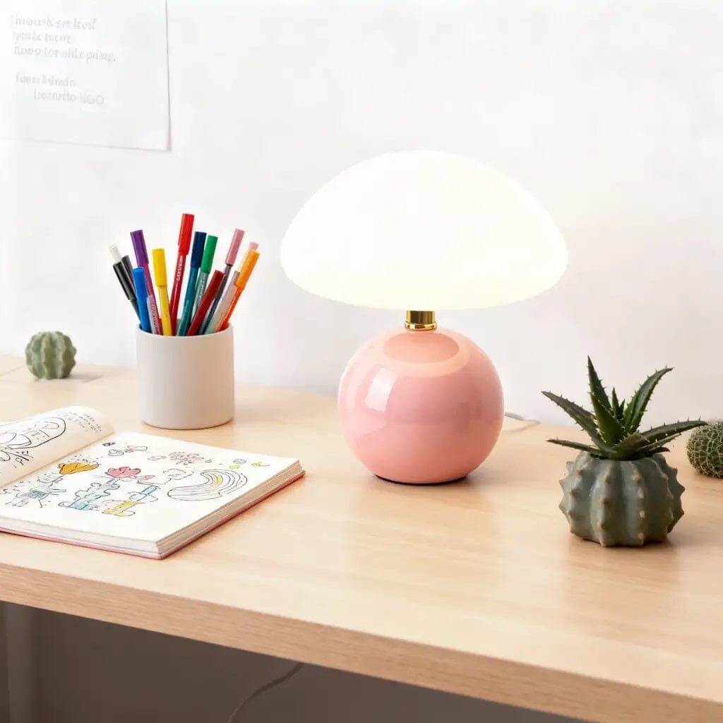 Luminária Abajur de Mesa Cogumelo Abajur - 0026 Conceito 