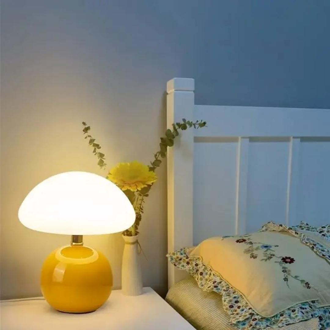 Luminária Abajur de Mesa Cogumelo Abajur - 0026 Conceito 