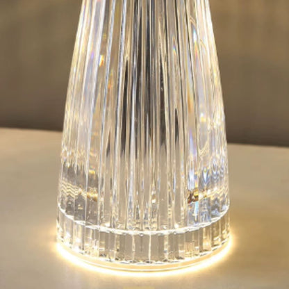 Luminária Abajur de Mesa Cogumelo em Cristal Sem Fio e Recarregável ### Conceito 