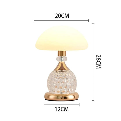 Luminária Abajur de Mesa Cogumelo Retrô Deluxe 38cm Abajur - 0039 Conceito 