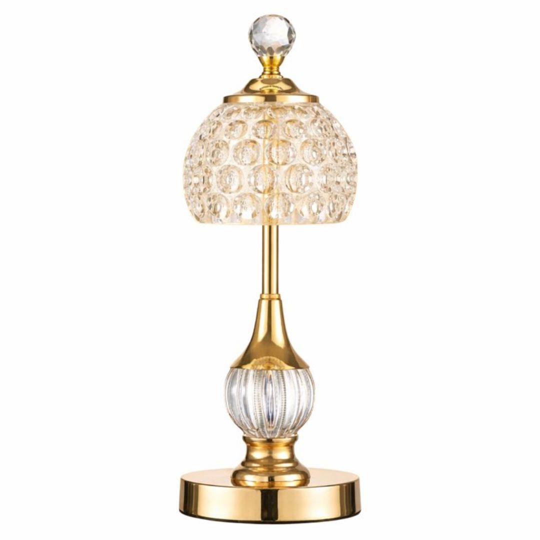 Luminária Abajur de Mesa Cristal Vintage Royale Conceito 