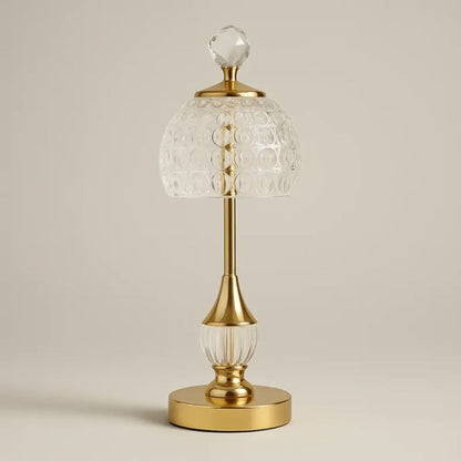 Luminária Abajur de Mesa Cristal Vintage Royale Conceito 