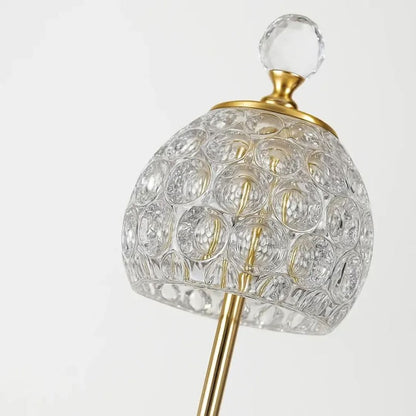 Luminária Abajur de Mesa Cristal Vintage Royale Conceito 