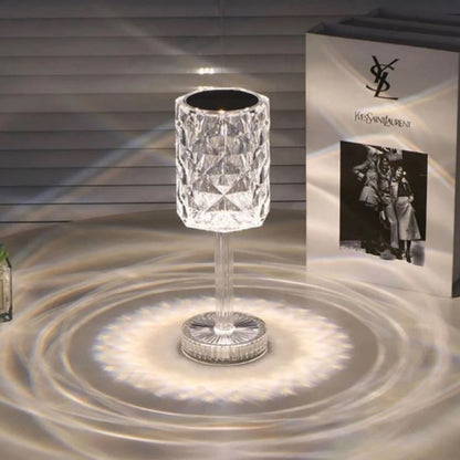 Luminária Abajur de Mesa Cristalina Touch em LED 36cm Abajur - 0047 YuDome 