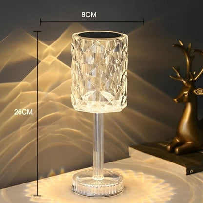 Luminária Abajur de Mesa Cristalina Touch em LED 36cm Abajur - 0047 YuDome 