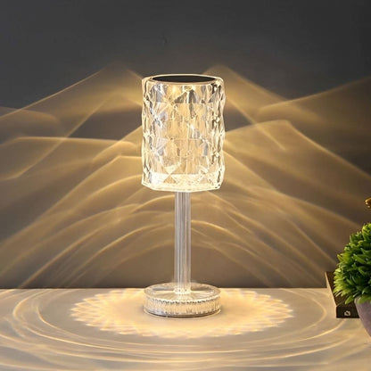 Luminária Abajur de Mesa Cristalina Touch em LED 36cm Abajur - 0047 YuDome 