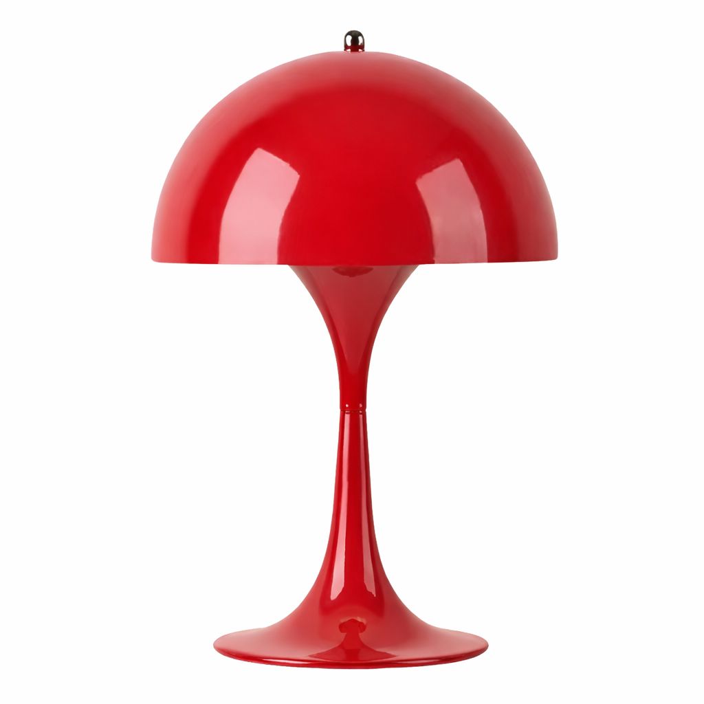 Luminária Abajur de Mesa Danish Mushroom Touch 40cm Abajur - 0050 Conceito Vermelho 