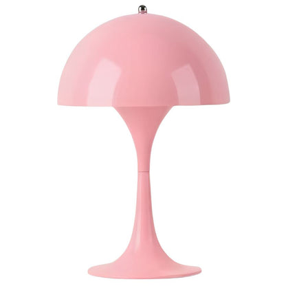 Luminária Abajur de Mesa Danish Mushroom Touch 40cm Conceito Rosa 