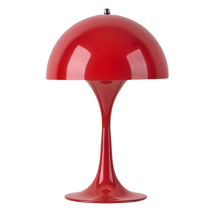 Luminária Abajur de Mesa Danish Mushroom Touch 40cm Conceito Vermelho 