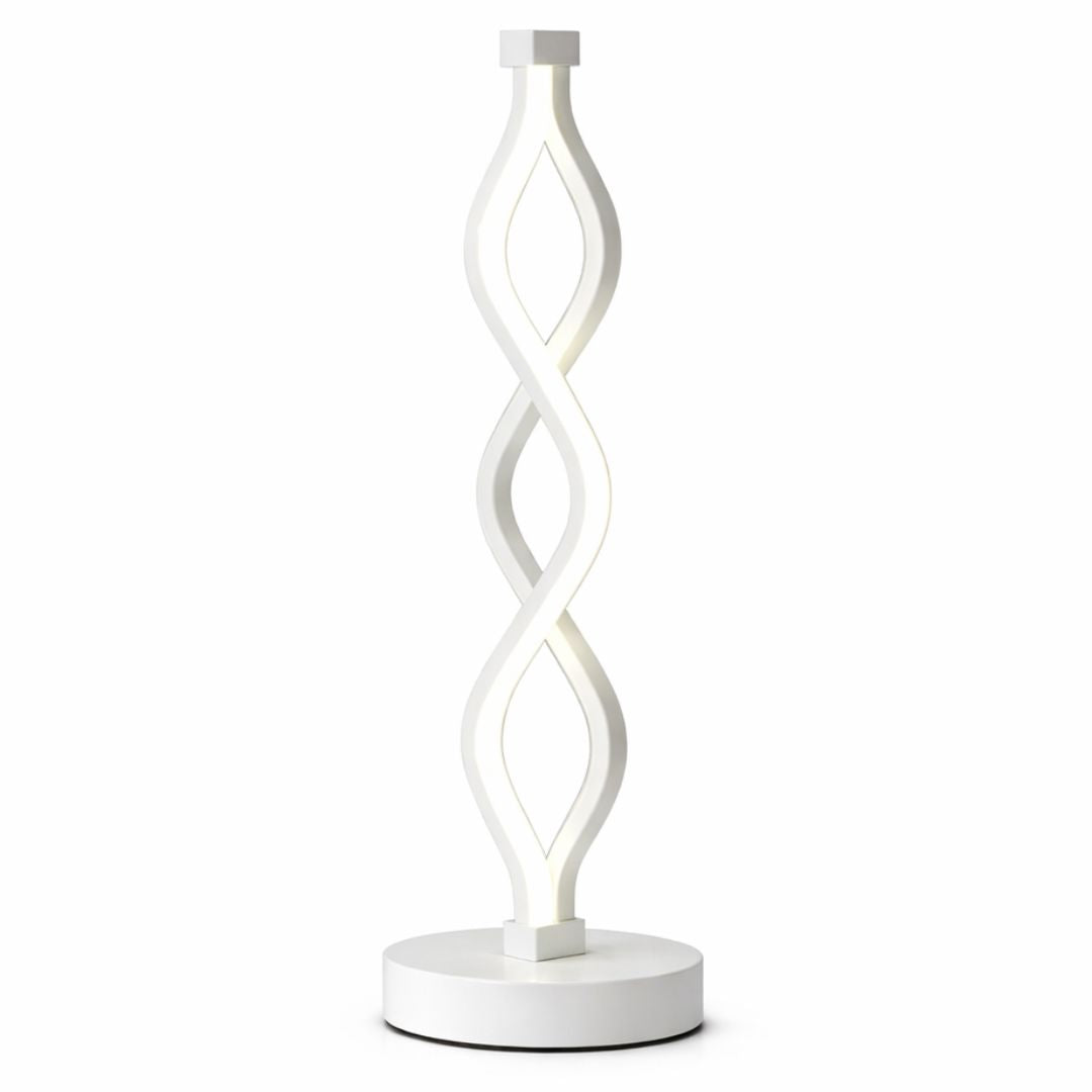Luminária Abajur de Mesa Espiral Dupla 36cm Abajur - 0008 Conceito 