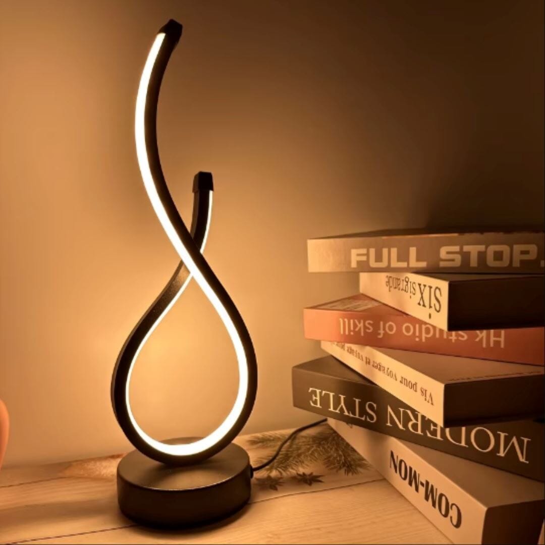 Luminária Abajur de Mesa Espiral em Gota Light Abajur - 0033 YuDome 