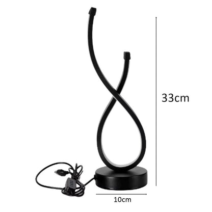 Luminária Abajur de Mesa Espiral em Gota Light Abajur - 0033 YuDome 