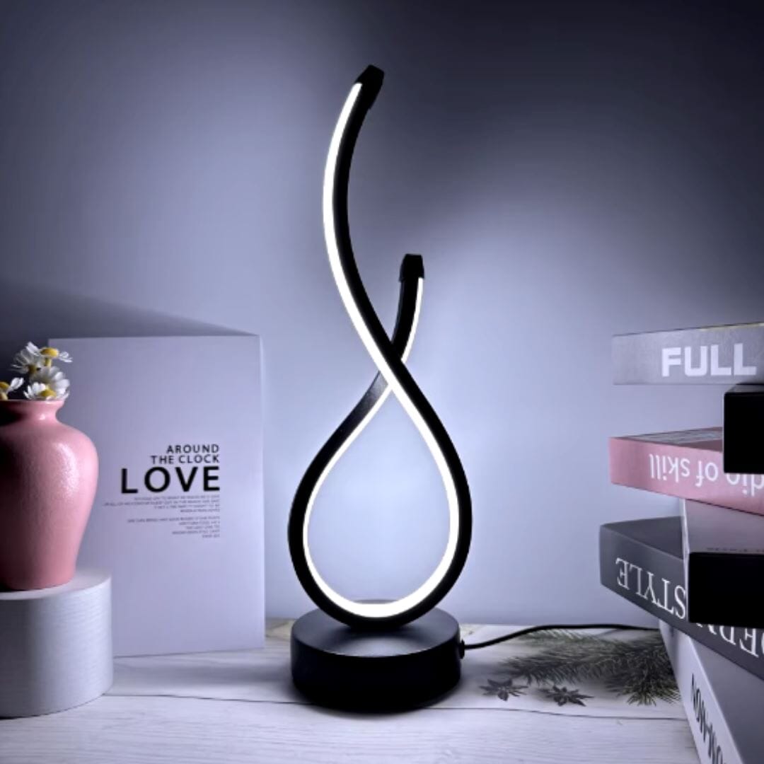 Luminária Abajur de Mesa Espiral em Gota Light Abajur - 0033 YuDome 