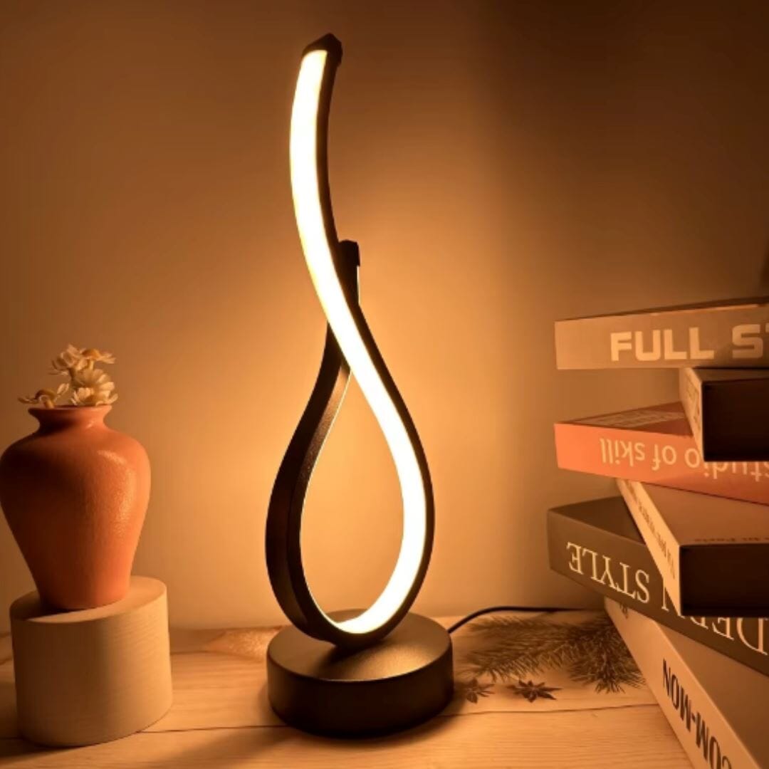 Luminária Abajur de Mesa Espiral em Gota Light Abajur - 0033 YuDome 