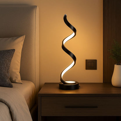 Luminária Abajur de Mesa Espiral Small Luna 34cm Abajur - 0038 Conceito 