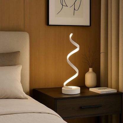 Luminária Abajur de Mesa Espiral Small Luna 34cm Abajur - 0038 Conceito 