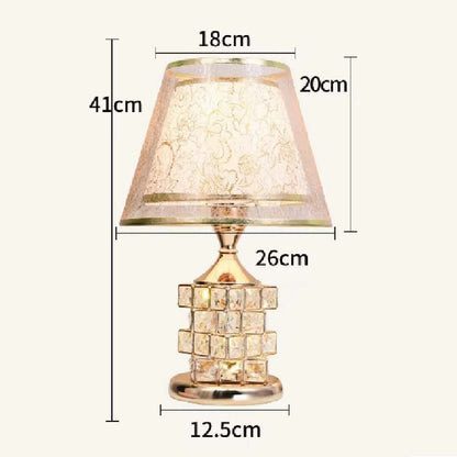 Luminária Abajur de Mesa Europeu Crystals Conceito 