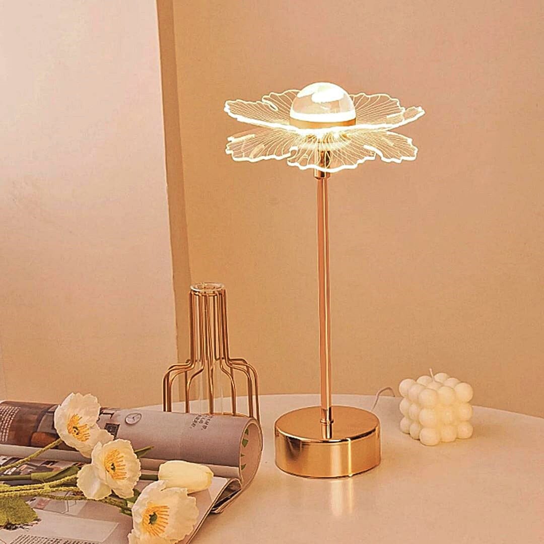 Luminária Abajur de Mesa Flower 38cm Abajur - 0006 Conceito 