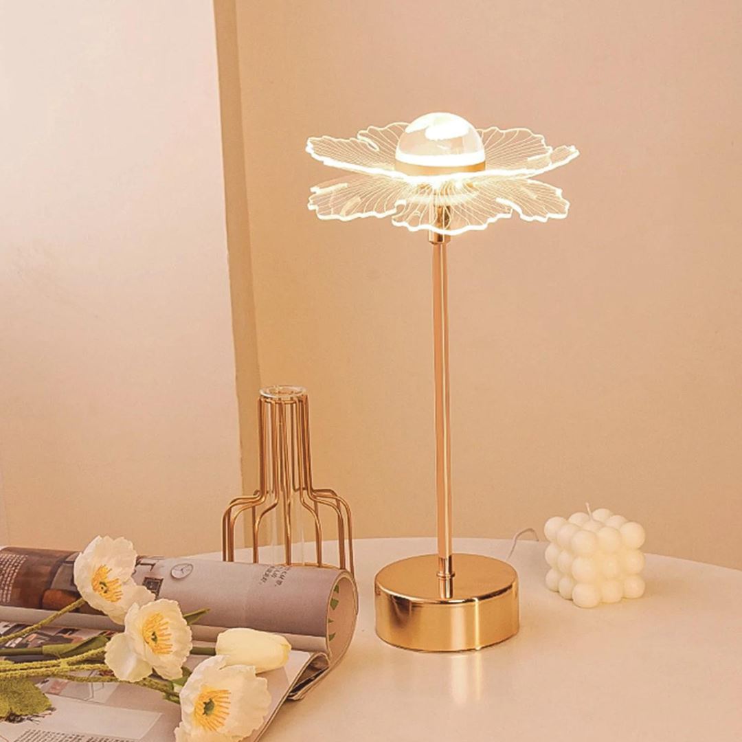 Luminária Abajur de Mesa Flower Conceito 