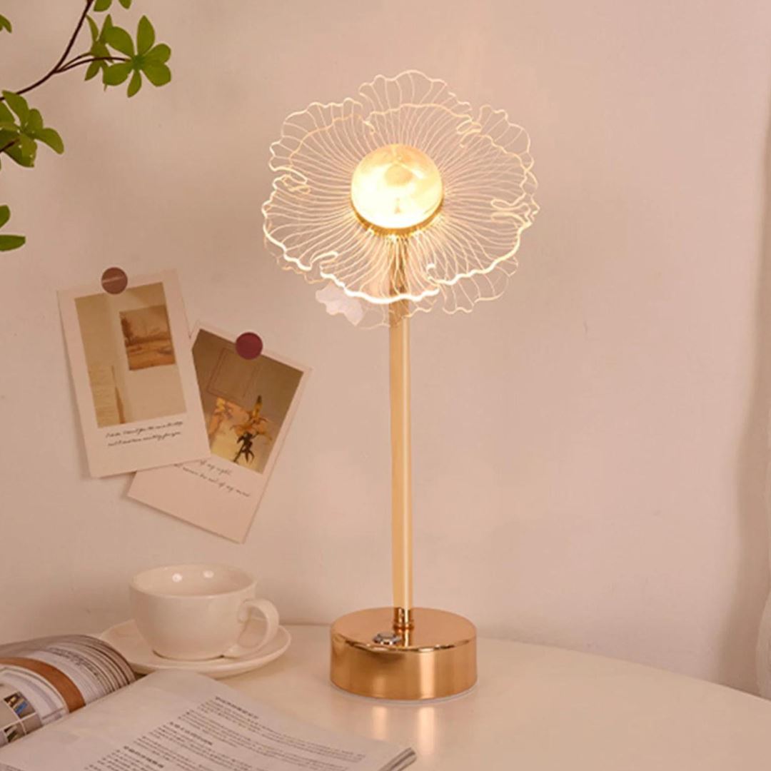 Luminária Abajur de Mesa Flower Conceito 