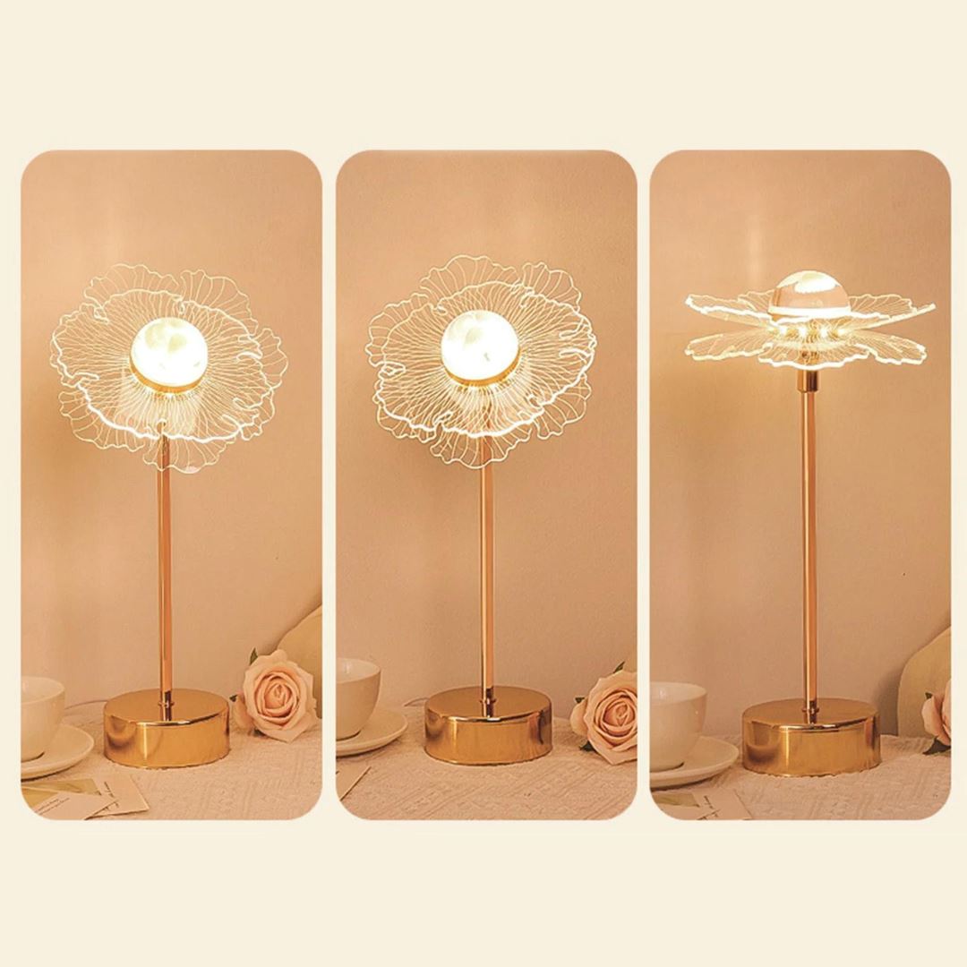 Luminária Abajur de Mesa Flower Conceito 