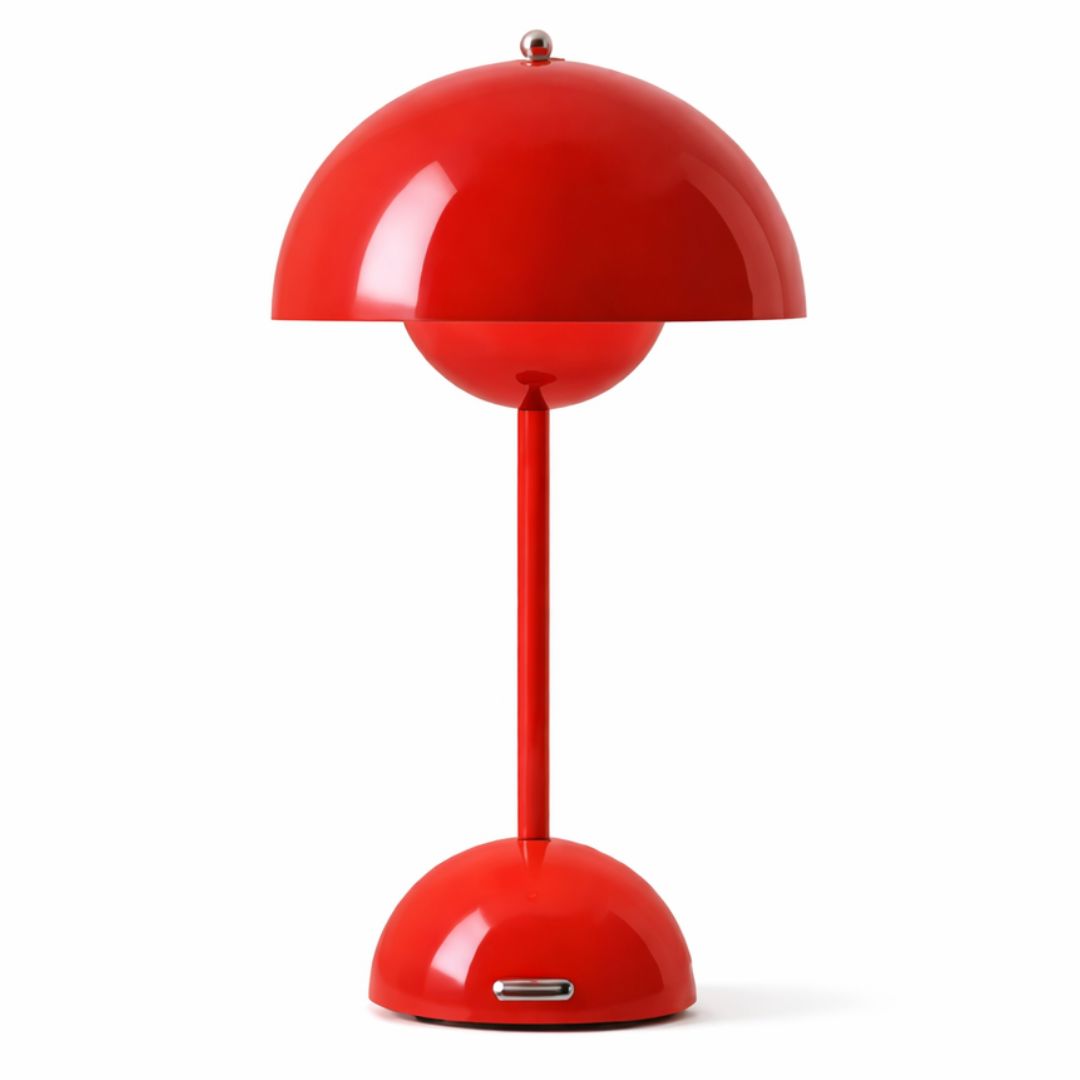 Luminária Abajur de Mesa Infinitely 30cm Abajur - 0033 Conceito Vermelho 