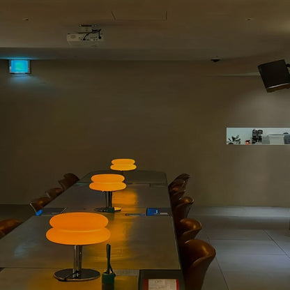 Luminária Abajur de Mesa Italian Duplo Arco em LED Abajur - 0063 Conceito 