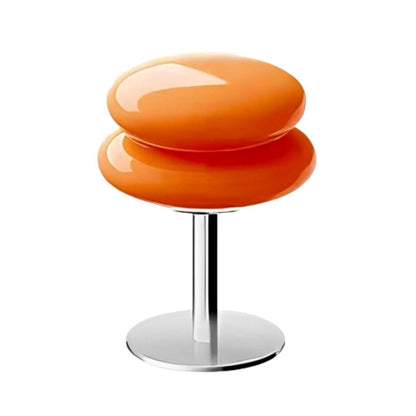 Luminária Abajur de Mesa Italian Duplo Arco em LED Abajur - 0063 Conceito Laranja 