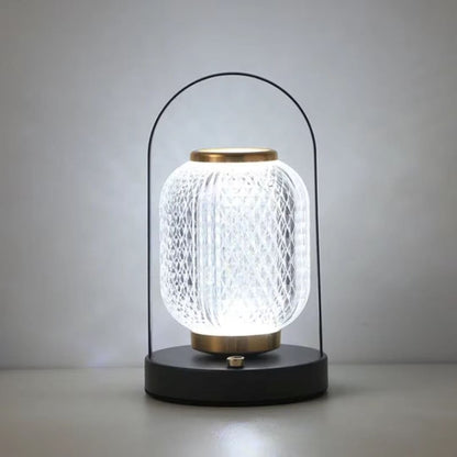 Luminária Abajur de Mesa Lamparina Luar Touch Móvel Abajur - 0051 YuDome Preto 