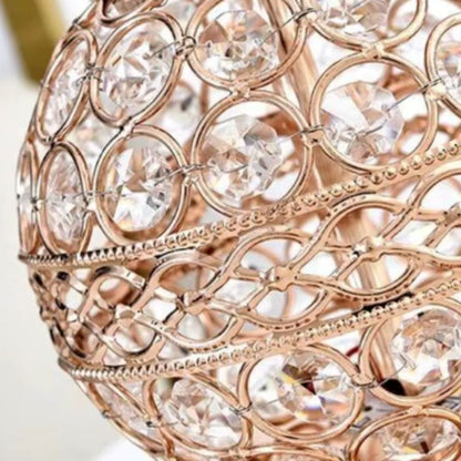 Luminária Abajur de Mesa Luxuoso Cogumelo Deluxe Crystals Abajur - 0056 Conceito 