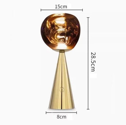 Luminária Abajur de Mesa Luxuoso Lava Macaron Conceito 