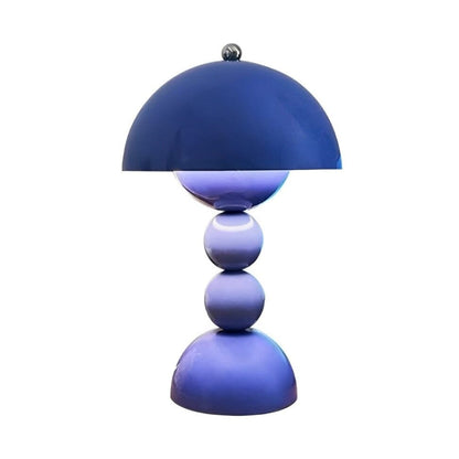 Luminária Abajur de Mesa Mushroom Dainty Touch - 30cm Abajur - 0023 YuDome Azul 