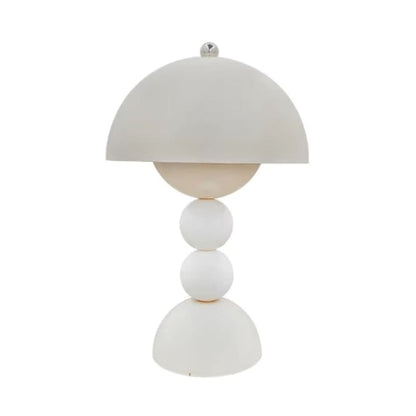 Luminária Abajur de Mesa Mushroom Dainty Touch - 30cm Abajur - 0023 YuDome Branco 
