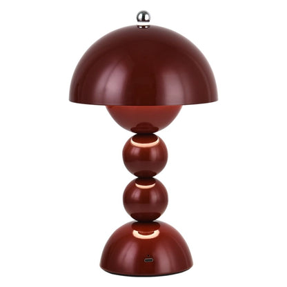 Luminária Abajur de Mesa Mushroom Dainty Touch 30cm Abajur - 0072 Conceito Marsala 