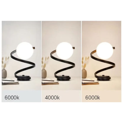 Luminária Abajur de Mesa Orbit Spiral em LED Abajur - 0041 Conceito 