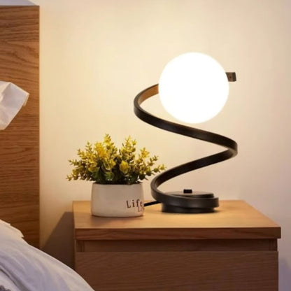 Luminária Abajur de Mesa Orbit Spiral em LED Abajur - 0041 Conceito Preto 