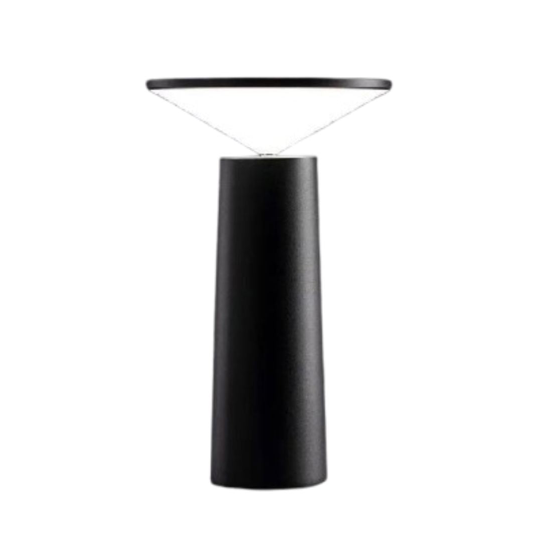 Luminária Abajur de Mesa Pirâmide Sem Fio e Recarregável Conceito 