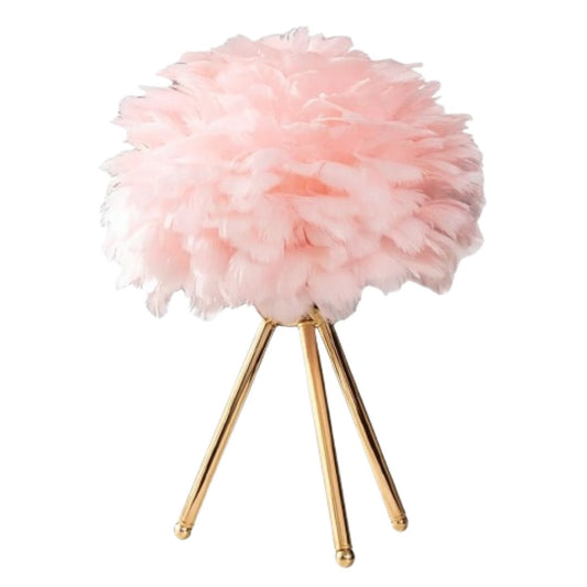 Luminária Abajur de Mesa Plumas 46cm Abajur - 0012 Conceito 