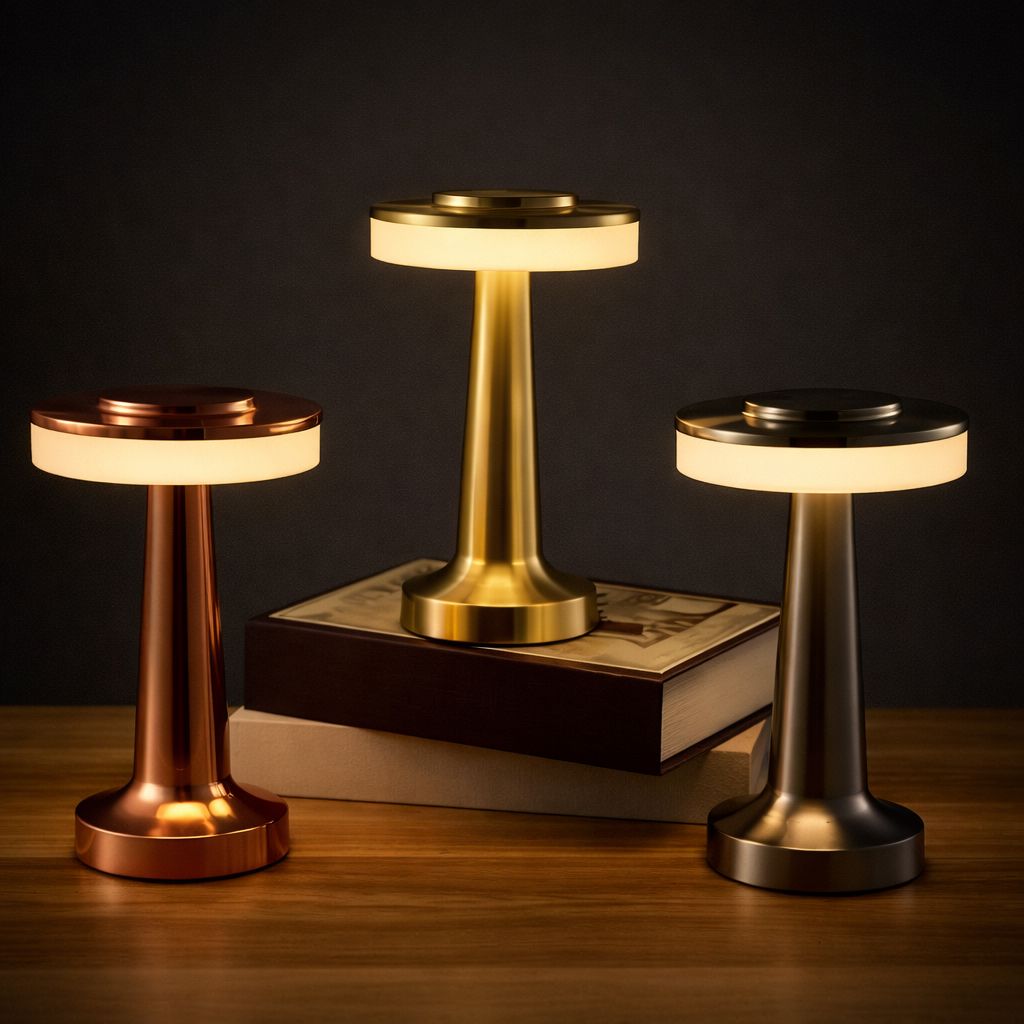 Luminária Abajur de Mesa RetroLux Touch Led Conceito 