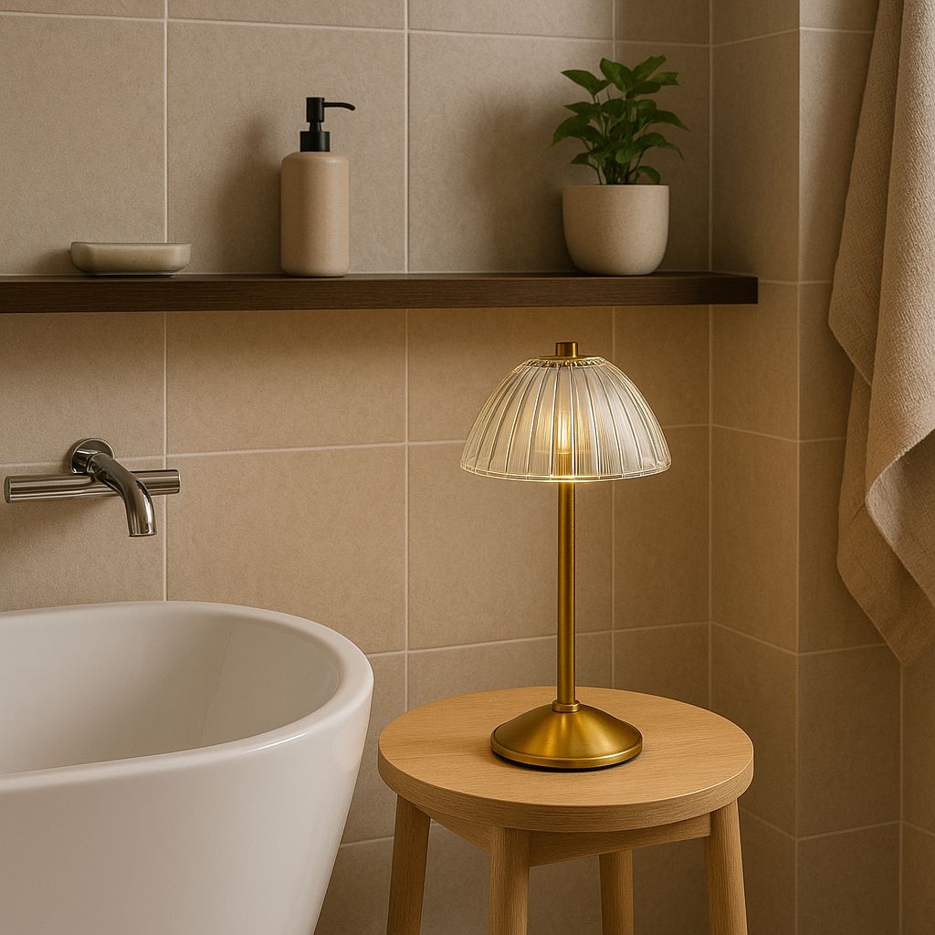 Luminária Abajur de Mesa Swin Touch em Acrílico Recarregável e Sem Fio Abajur - 0037 Conceito 
