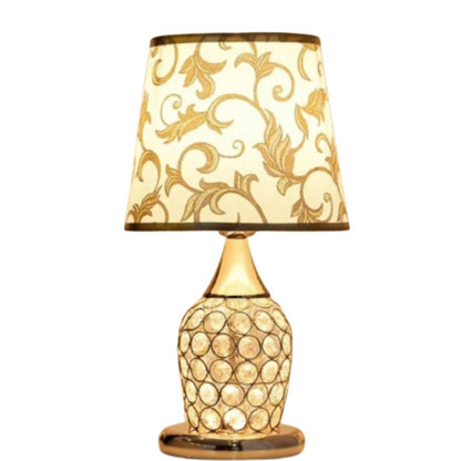 Luminária Abajur de Mesa Vintage Europeu Arabesco 37cm Abajur - 0057 Conceito 