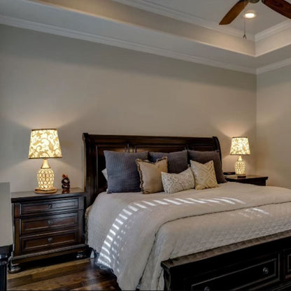 Luminária Abajur de Mesa Vintage Europeu Arabesco Abajur - 0057 Conceito 