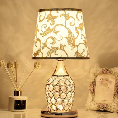 Luminária Abajur de Mesa Vintage Europeu Arabesco Abajur - 0057 Conceito 