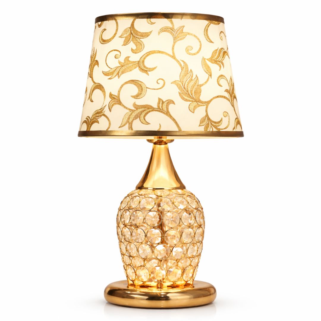 Luminária Abajur de Mesa Vintage Europeu Arabesco Abajur - 0057 Conceito 