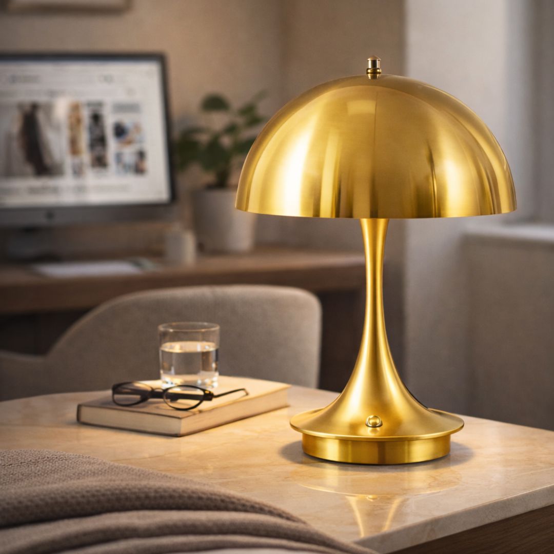 Luminária Abajur de Mesa Vintage Urban Chic Touch em Led - Cores Premium Conceito 